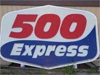 GAS STATION SIGN, 500 EXPRESS, DBL SIDED, ALVRY'S