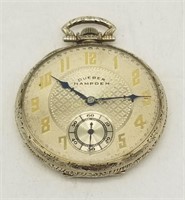 Dueber Hampden Gold Filled Pocket Watch 17 Jewels