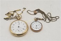 2 Waltham Pocket Watches Small Pendent