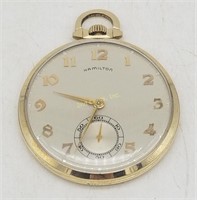 10k Gold Case Hamilton 917 Pocket Watch