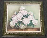 Hope Rasmussen Painting Flowers In A Pot Framed