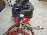 Husky Pancake Air Compressor 100 Max PSI 1 Gal.