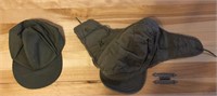Lot Of 2 Vintage Military Issue Hats