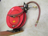 Red Retractable Reel with Red Hose