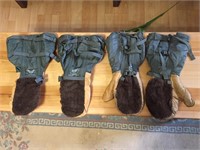 Lot Of Vintage Military Issue Gloves
