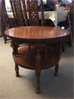 Vintage Barrel End Table