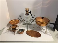 Lot of vintage copper items