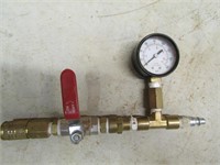 Pneumatic PSI Guage and Valve