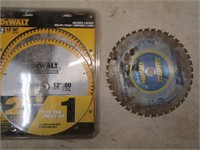 1 Used and 2 New 12" Circular Saw Blades