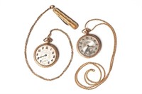 Two Art Deco gold filled pocket watches