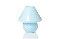Vetri Murano blue glass table lamp