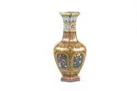 Large Chinese cloisonne enamelled floor vase