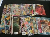 Large group of comic book includes Marvel and