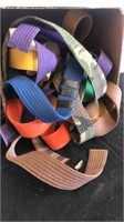 Group of karate colored belts