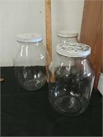 3 large glass jars