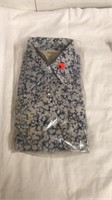 New vintage Ruddock 6 1/2 x 35 floral snap shirt