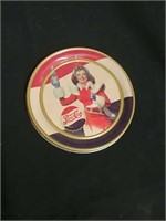 Vintage metal 7" round Pepsi tin