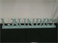 35 x 7 wood laundry sign