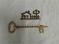 2 Brass key holders
