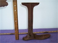 Antique Cobbler's Iron Shoe Stand