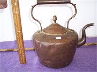 Solid Copper Antique Tea Kettle From Europe