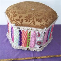 PRETTY Hand Crafted Art Foot Stool