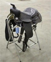 15" Western Saddle, Stand Not Included