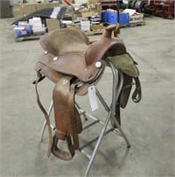 18" Western Saddle, Stand Not Included