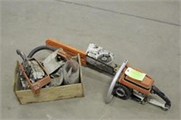 Stihl Chainsaw w/20" Bar & Box of Parts, Does Not