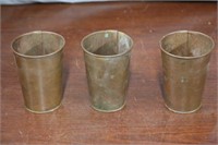 Three Copper Mule Cups