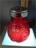 Moser red cheese Shaker inverted thistle pattern