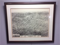 BIRDS EYE VIEW OF RALEIGH IN 1872