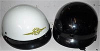 Two 1/2 Motorcycle Helmets