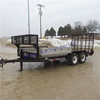 6.5X16 BH skid steer trailer