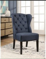 Abbyson Sierra Tufted Fabric Wingback Dining Chair