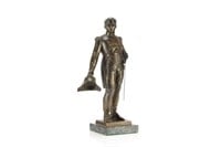 Patinated bronze sculpture of Emperor Napoleon I
