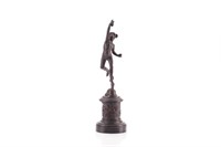 Bronze sculpture of the Greek god Hermes