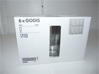 6 X 14oz Ikea GODIS Drinking Glasses