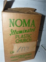 Illuminated Plastic Church Music Box