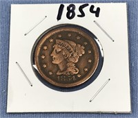 1854 Large US cent      (11)