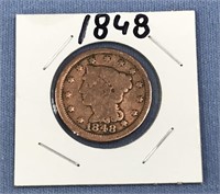 1848 US Large cent      (11)