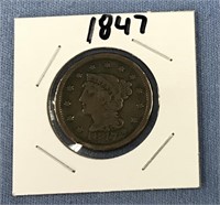1847 Large US cent      (11)