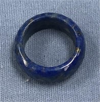 Faceted lapis ring      (11)