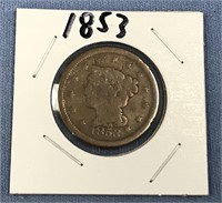 1853 Large US cent      (11)
