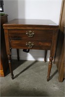 KENMORE ELECTRIC SEWING MACHINE IN PINE CABINET