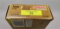 (20) ROUNDS FEDERAL PREMIUM 7 MM STW AMMO