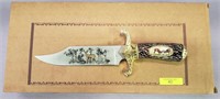 BONE STYLE HANDLE DEER THEMED KNIFE