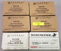 (240) WINCHESTER & FEDERAL 5.56 MM AMMO
