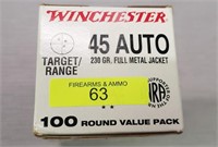 THIRTY-FIVE (35) ROUNDS WINCHESTER 45 AUTO AMMO