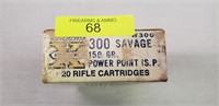 (14) ROUNDS WINCHESTER SUPER-X 300 SAVAGE AMMO